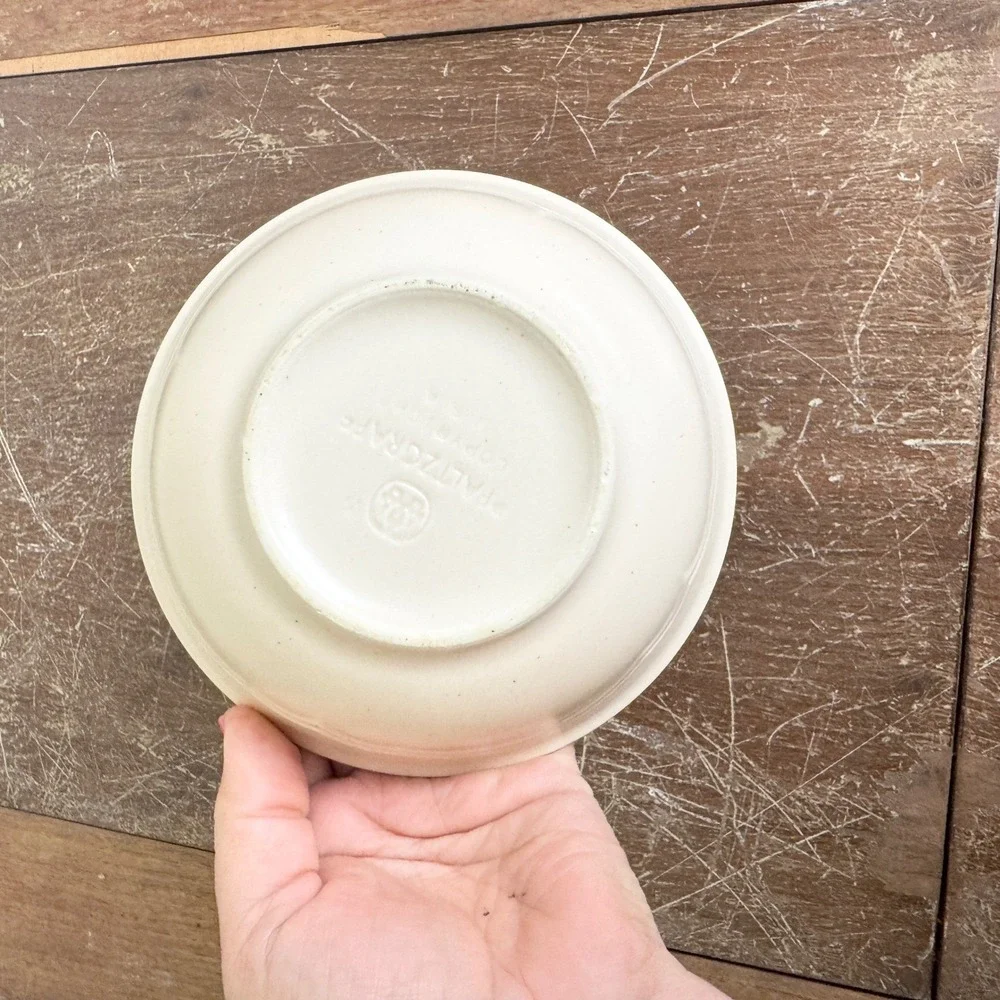 Pfaltzgraff Remembrance‎ Cream 6 inch Dinner Soup Salad Bowl Vintage Stoneware